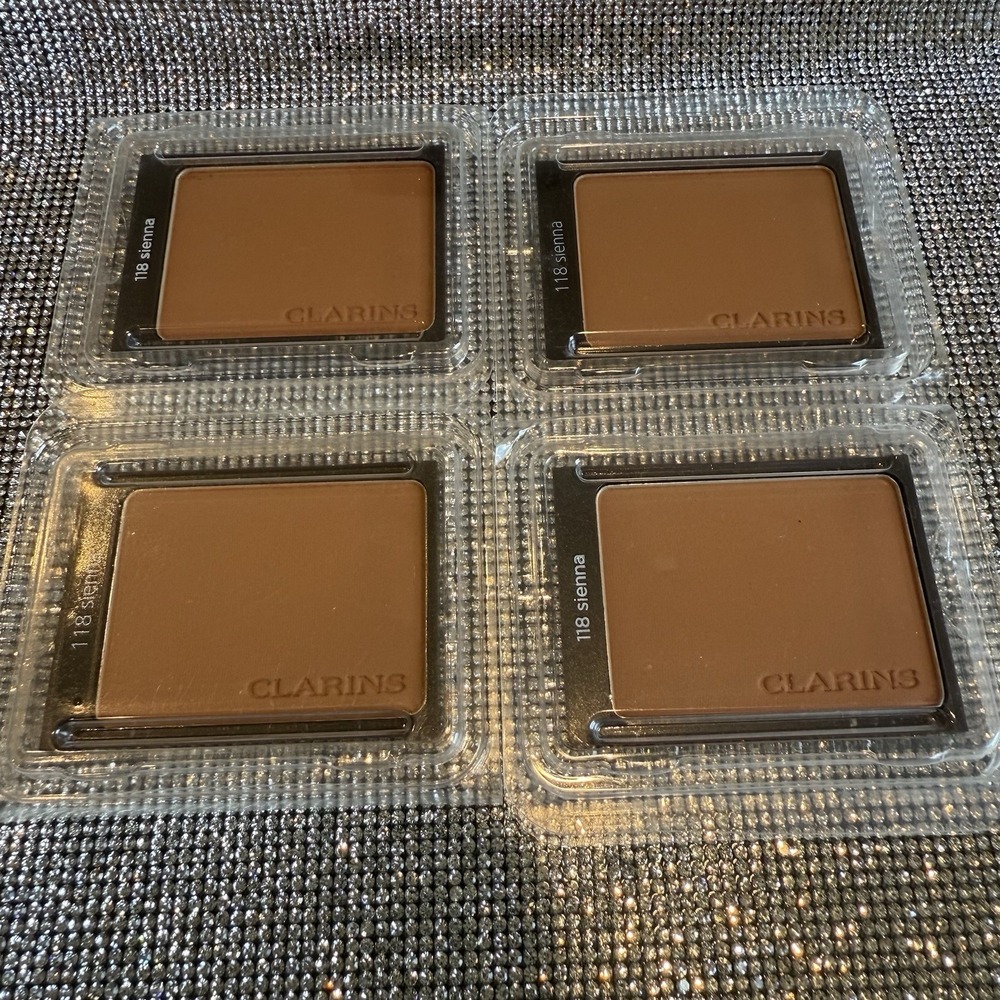 Clarins Compact Powder Refill – LOT OF 4 Shade 118‎ Sienna | Tester